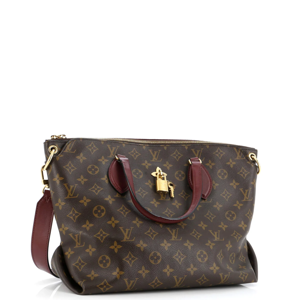 Flower Zipped Tote Monogram Canvas MM - Deep Luxury