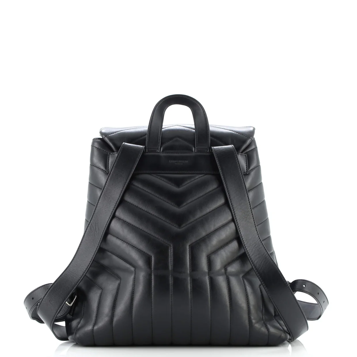 LouLou Backpack Matelasse Chevron Leather Medium - Deep Luxury