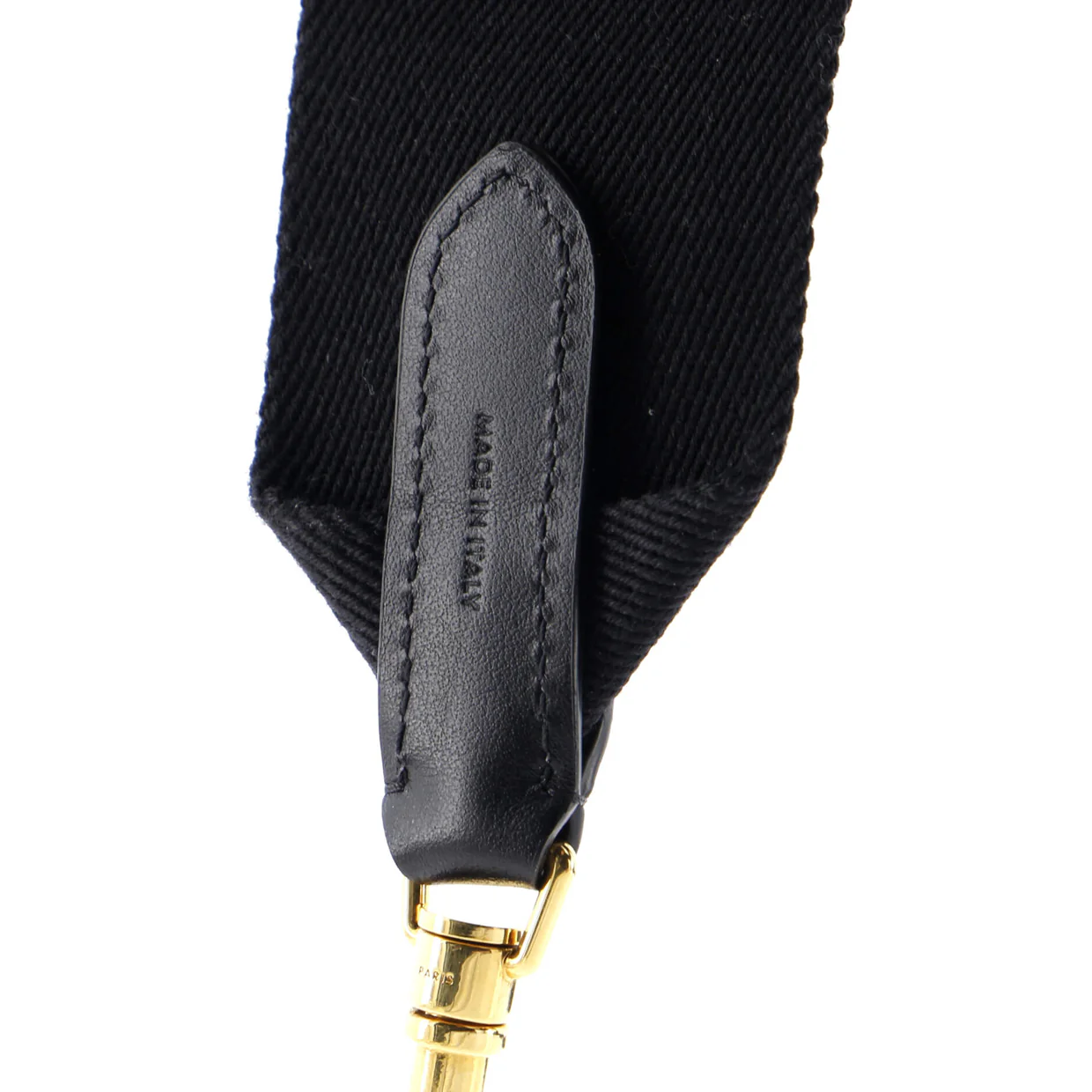 Logo Shoulder Strap Jacquard Wool Long - Deep Luxury