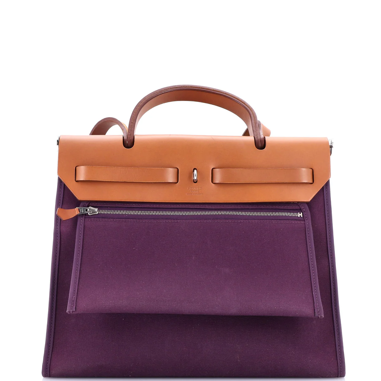 Herbag Zip Leather and Toile 31 - Deep Luxury