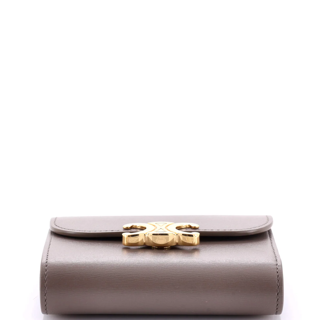 Triomphe Trifold Wallet Leather Small - Deep Luxury