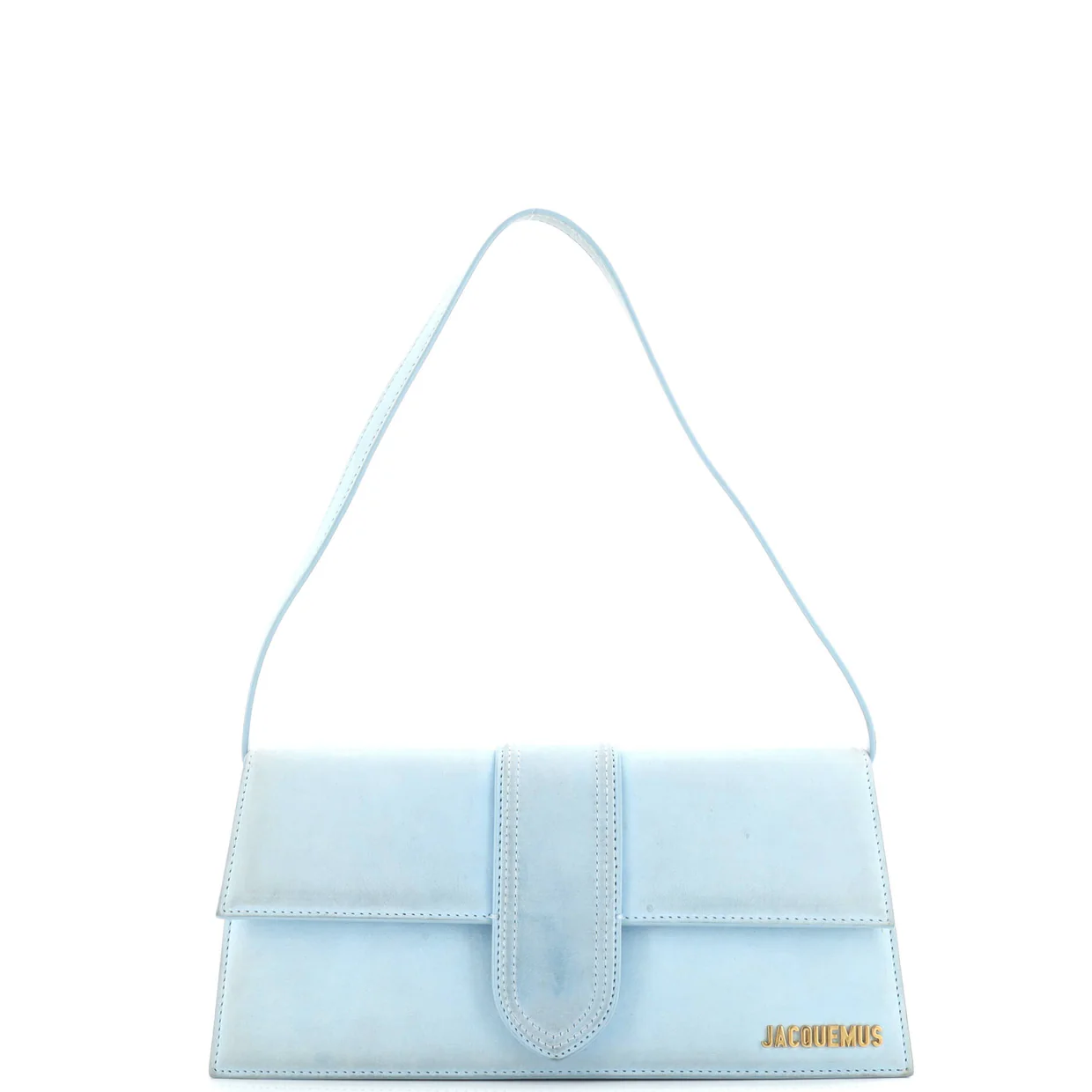 Le Bambino Flap Shoulder Bag Suede Long - Deep Luxury