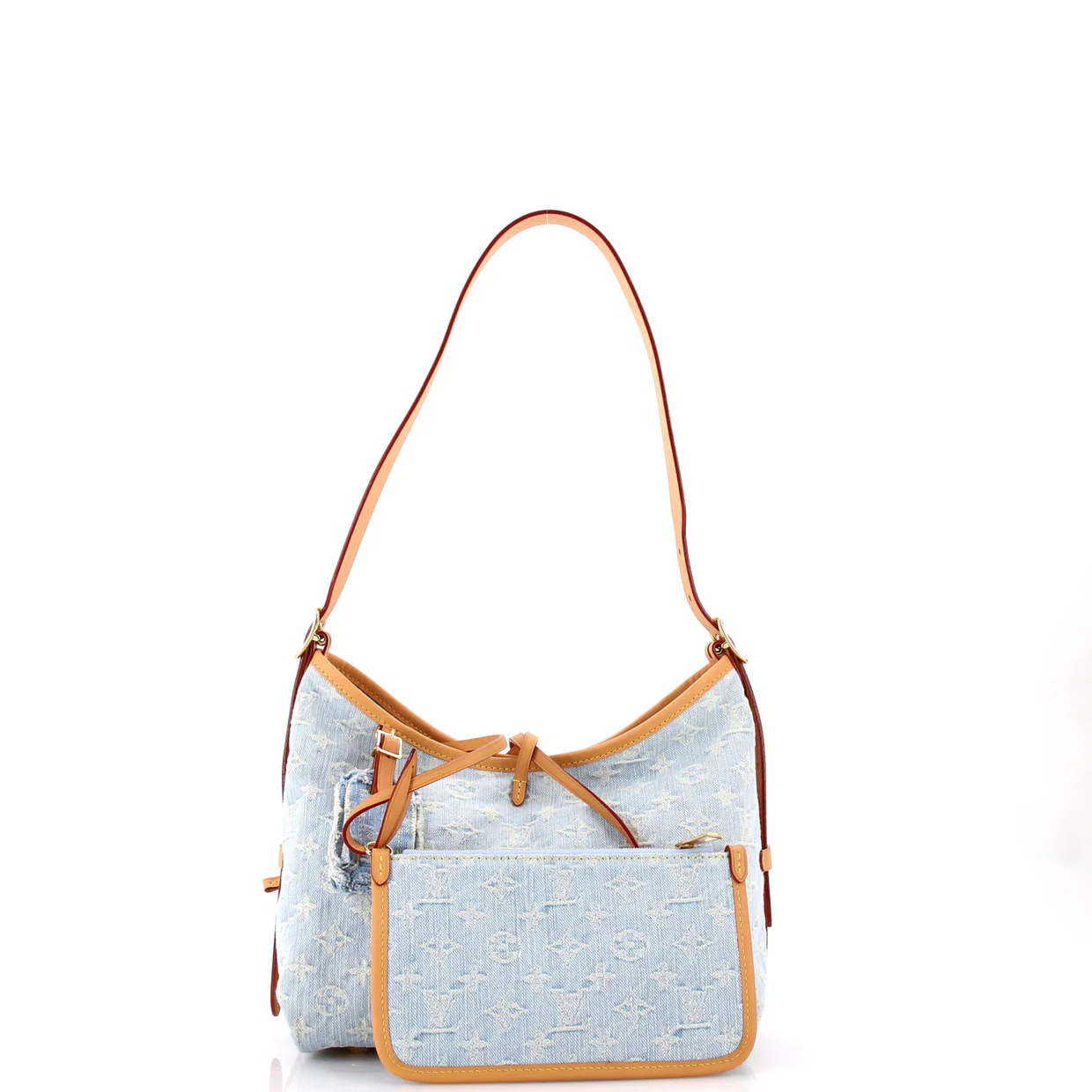 CarryAll Hobo Monogram Denim PM - Deep Luxury