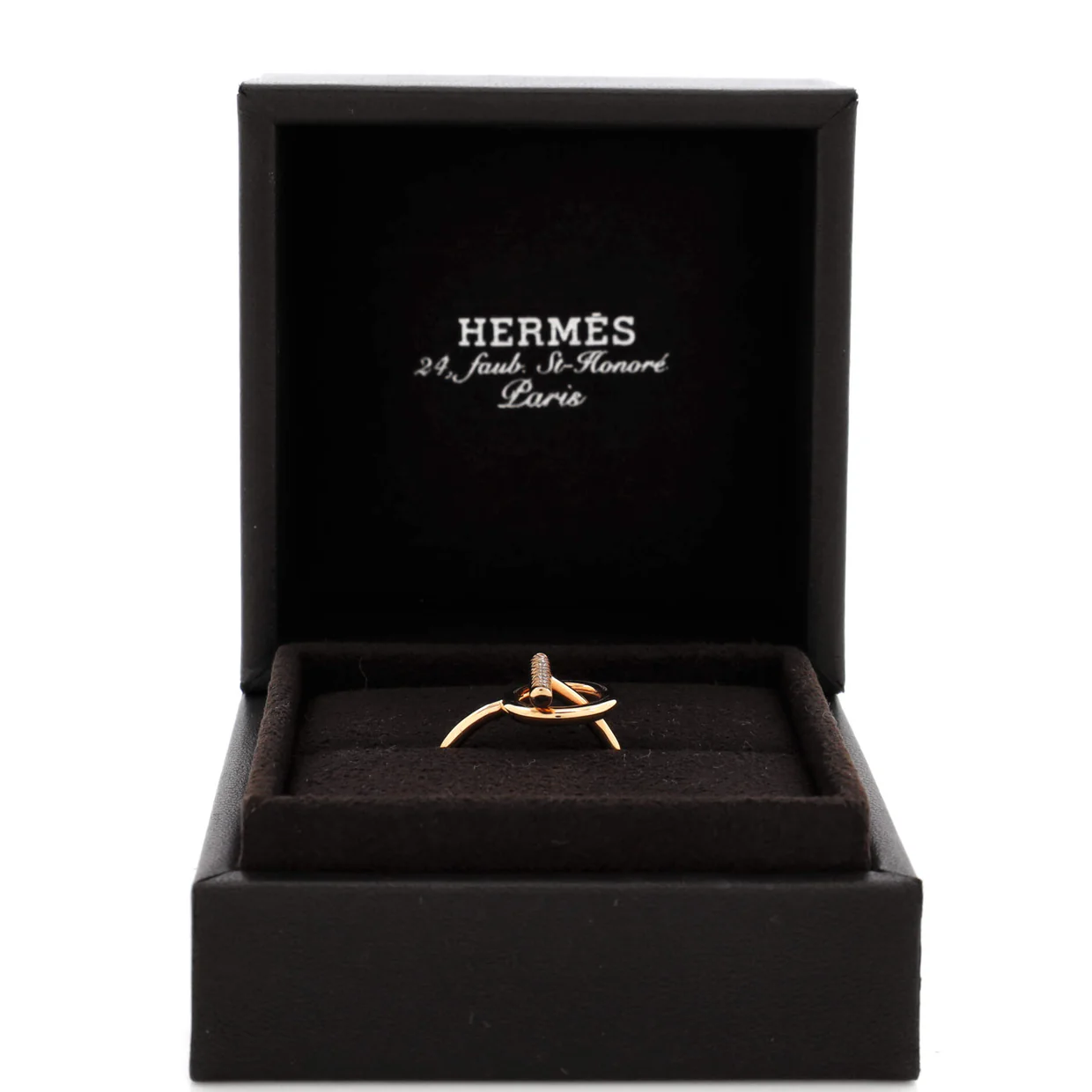 Echappee Ring 18K Rose Gold and Diamonds Small - Deep Luxury
