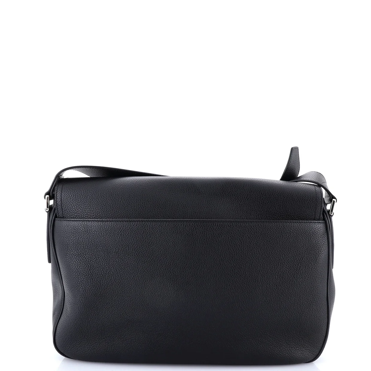 Saddle Flap Messenger Bag Leather Medium - Deep Luxury