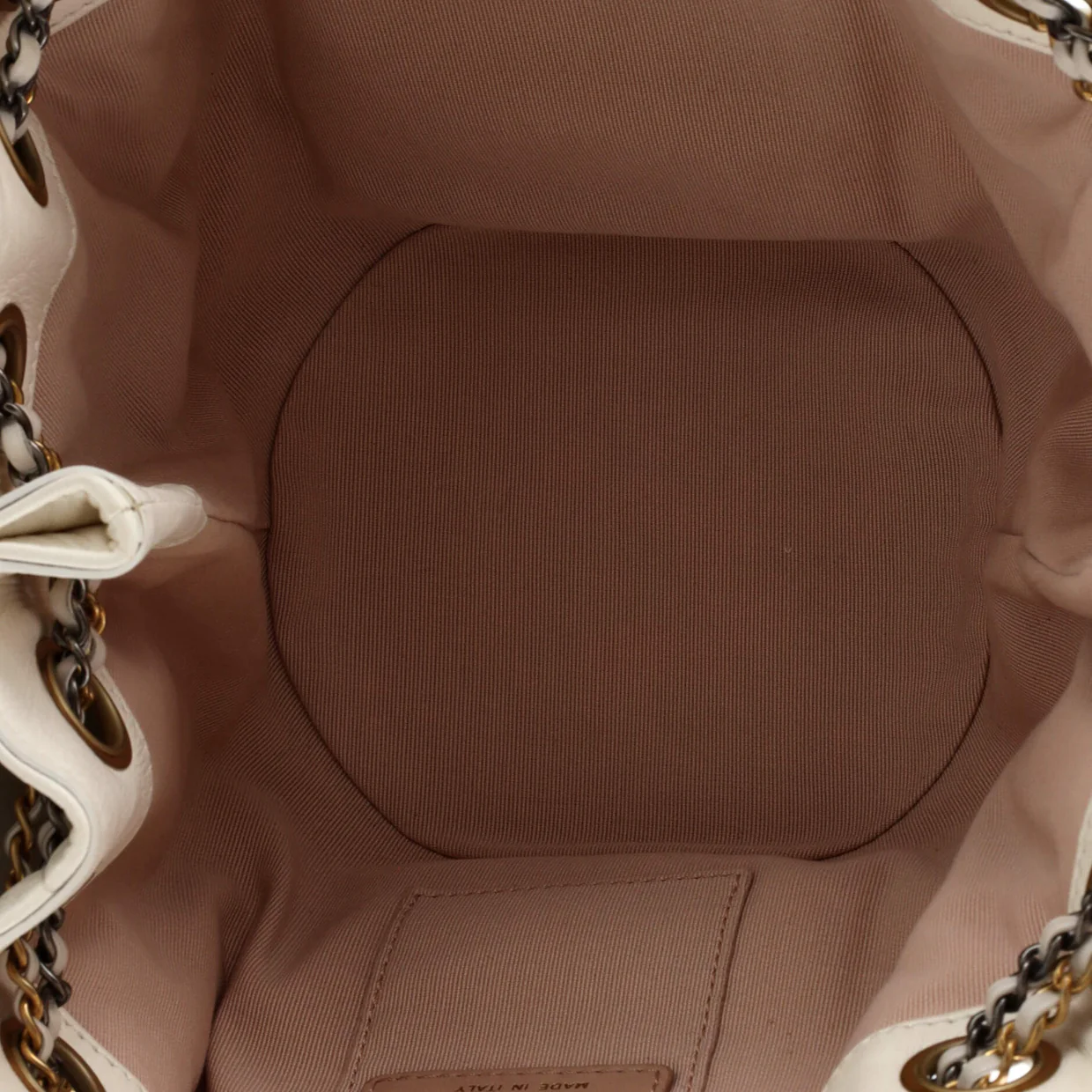 CC Turnlock Drawstring Bucket Tote Quilted Lambskin Small - Deep Luxury