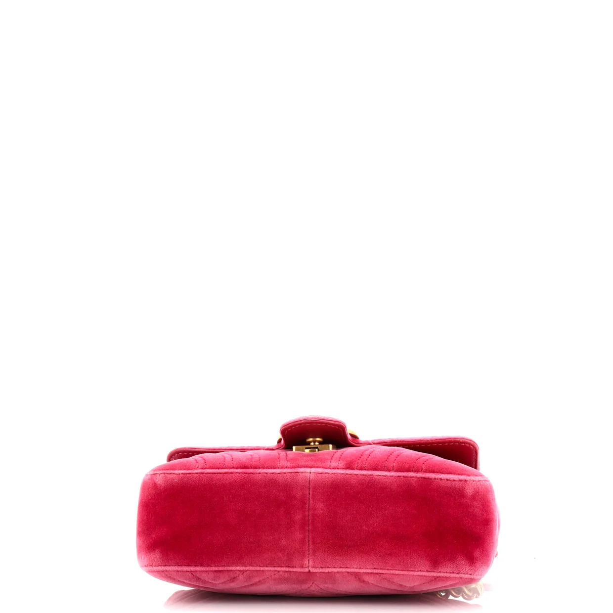 GG Marmont Flap Bag Matelasse Velvet Small - Deep Luxury