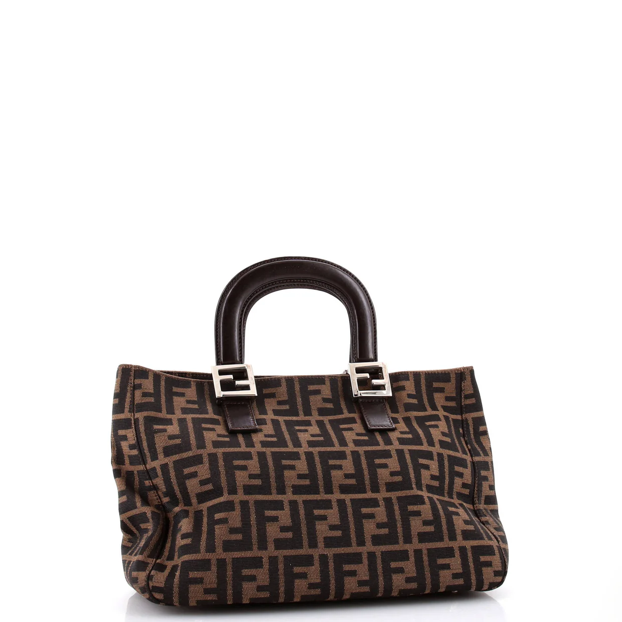 Vintage FF Handle Tote Zucca Canvas Small - Deep Luxury