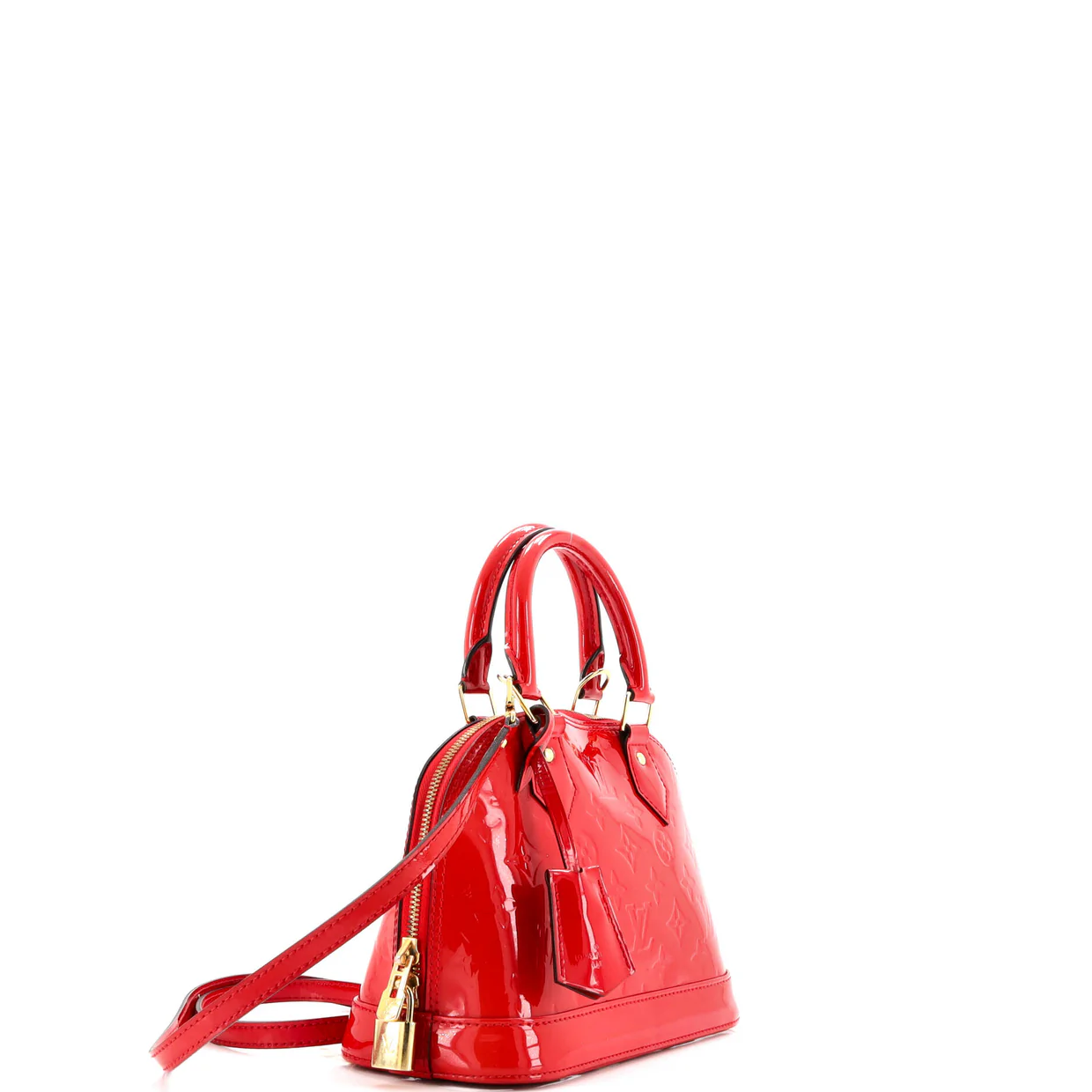Alma Handbag Monogram Vernis BB - Deep Luxury