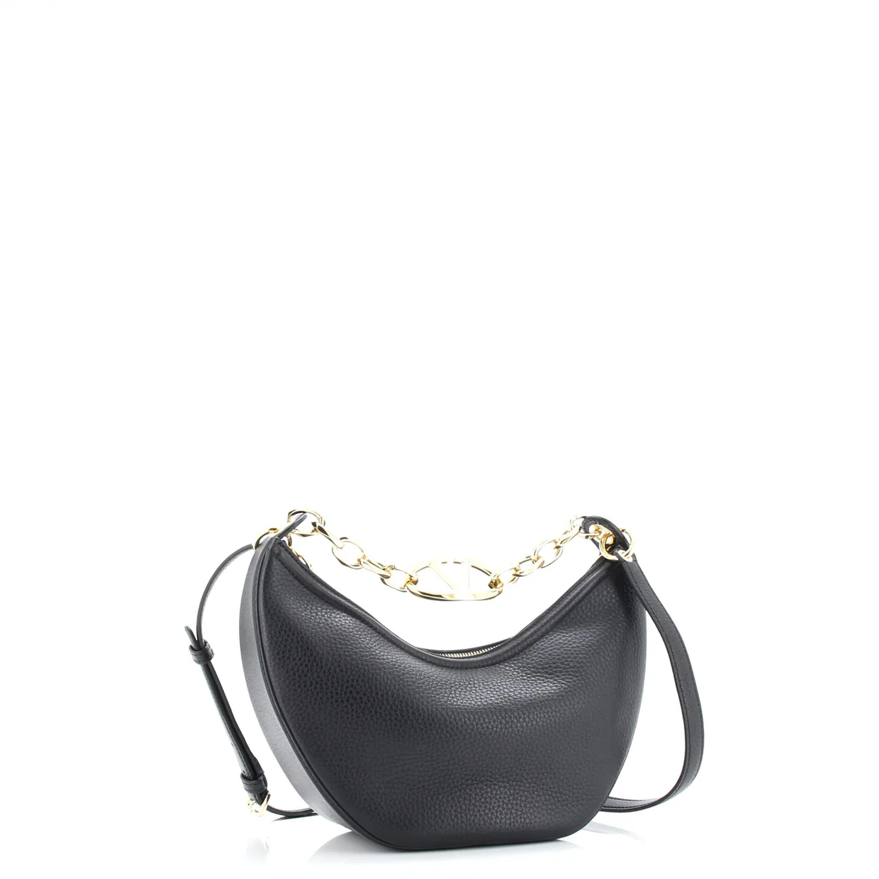 Vlogo Moon Hobo Leather Small - Deep Luxury
