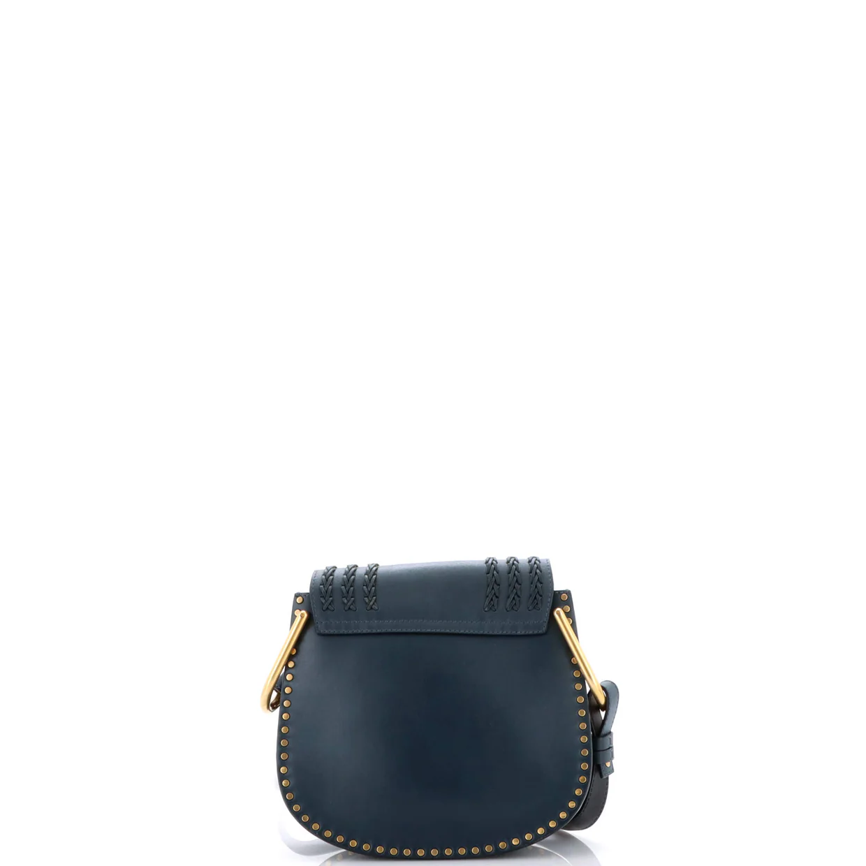 Hudson Handbag Whipstitch Leather Small - Deep Luxury