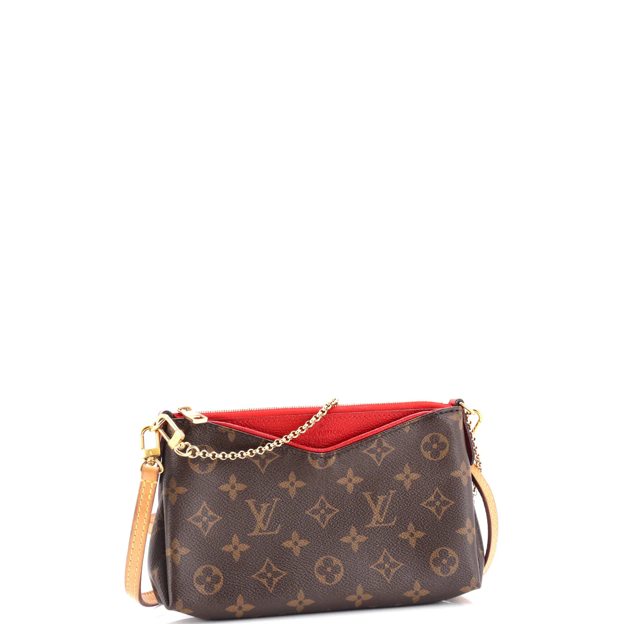 Pallas Clutch Monogram Canvas with Leather - Deep Luxury