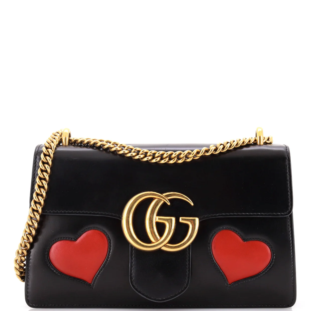 Marmont Chain Shoulder Bag Patchwork Leather Medium - Deep Luxury