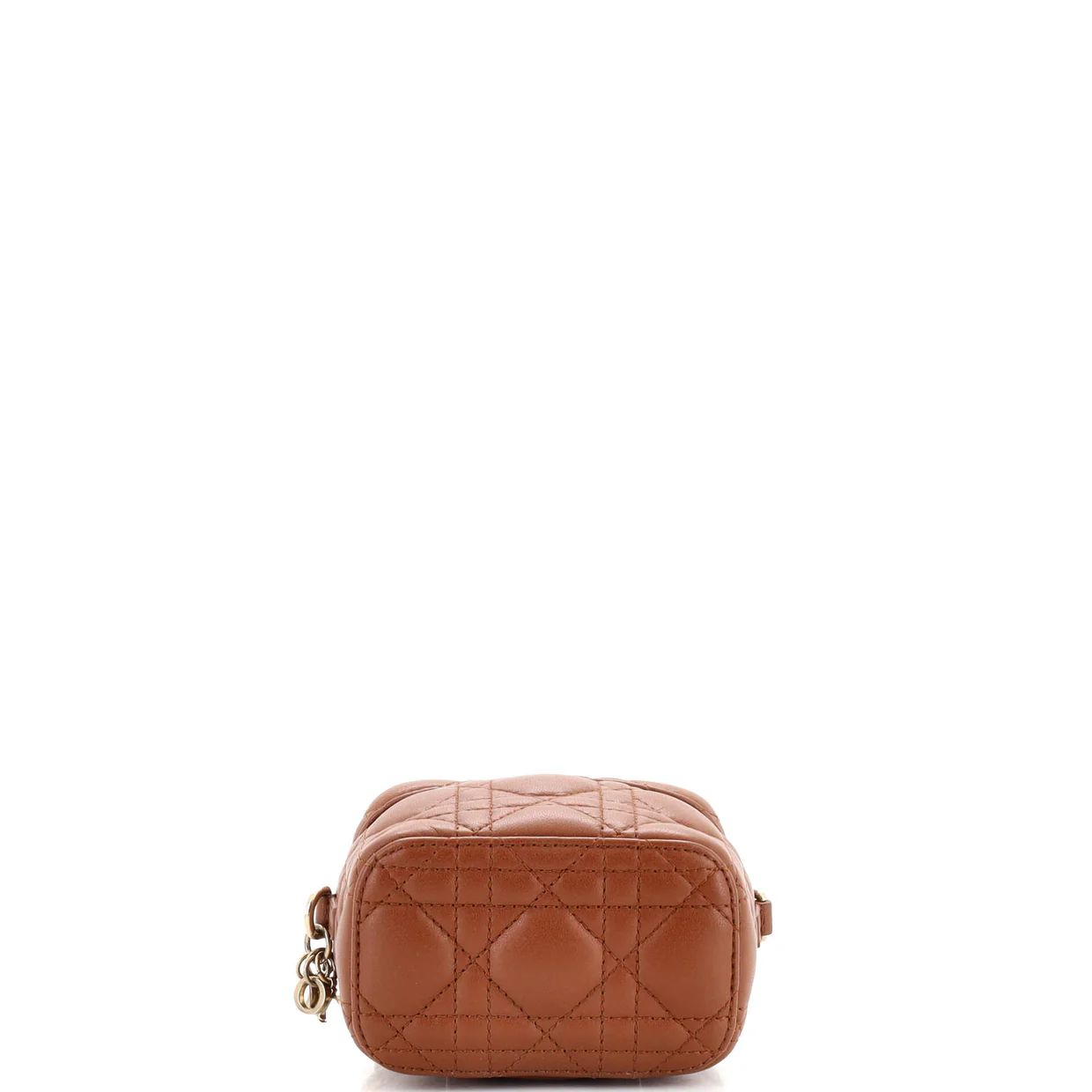 Lady Dior Vanity Case Cannage Quilt Lambskin Micro - Deep Luxury