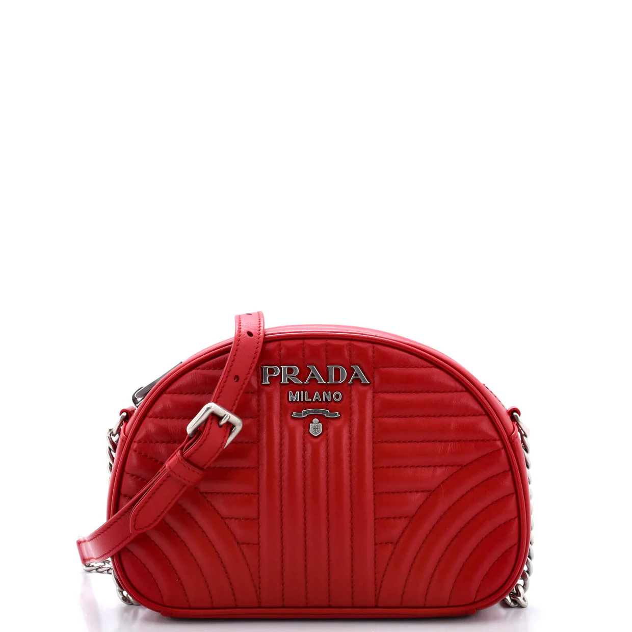 Dome Crossbody Bag Diagramme Quilted Leather Small - Deep Luxury