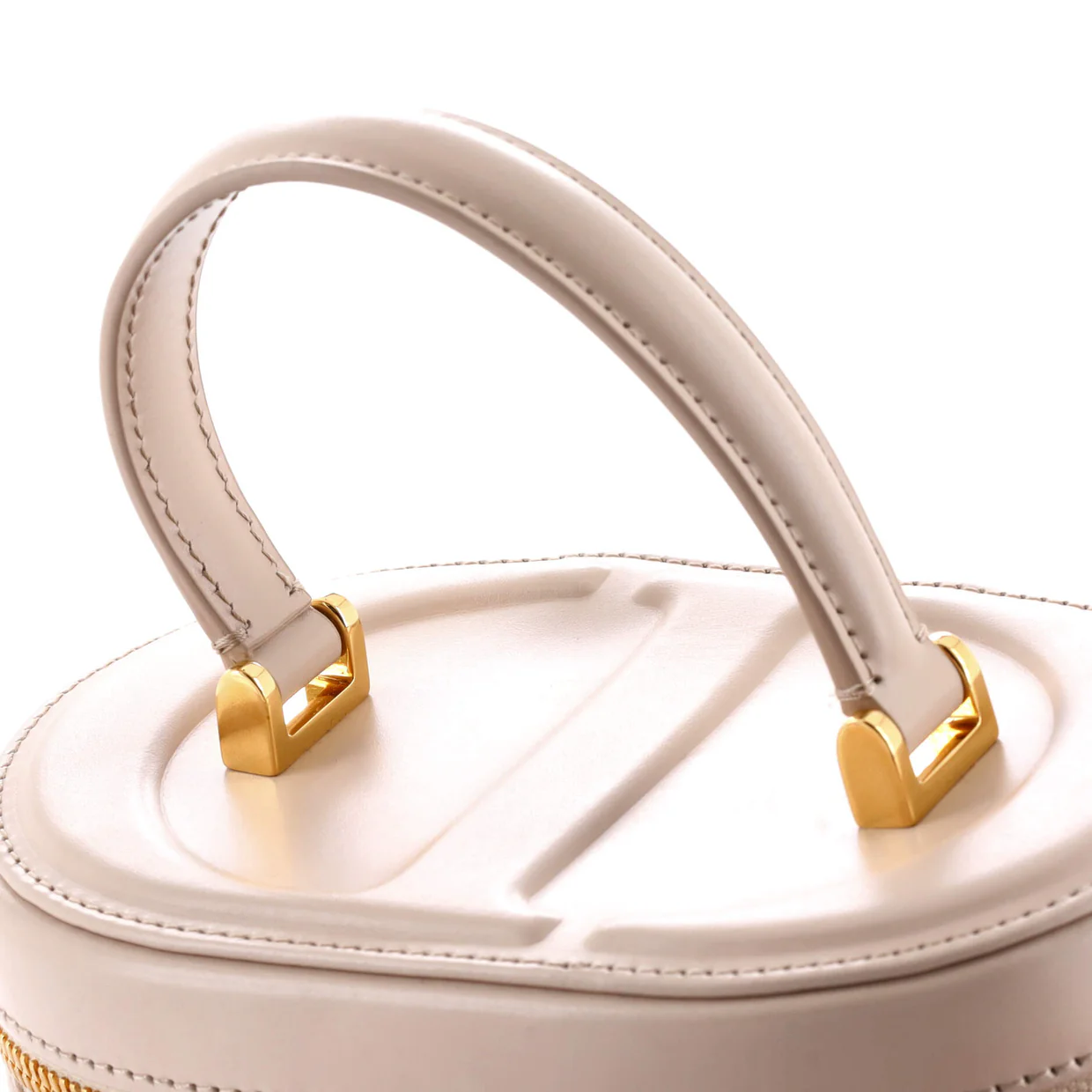 CD Signature Vanity Case Leather Small - Deep Luxury