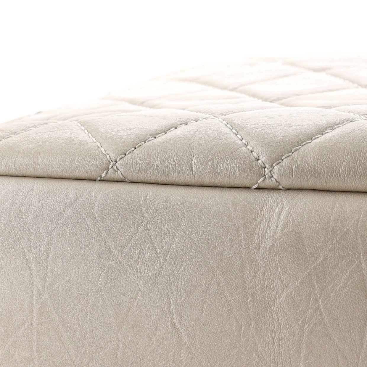 Cotton Club Tote Quilted Aged Calfskin Large - Deep Luxury