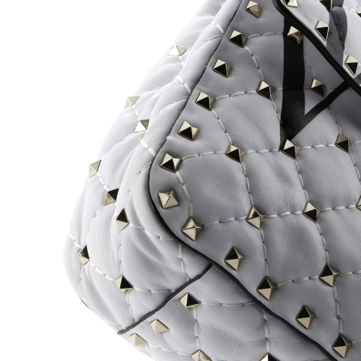 VLTN Rockstud Spike Flap Bag Quilted Leather Medium - Deep Luxury