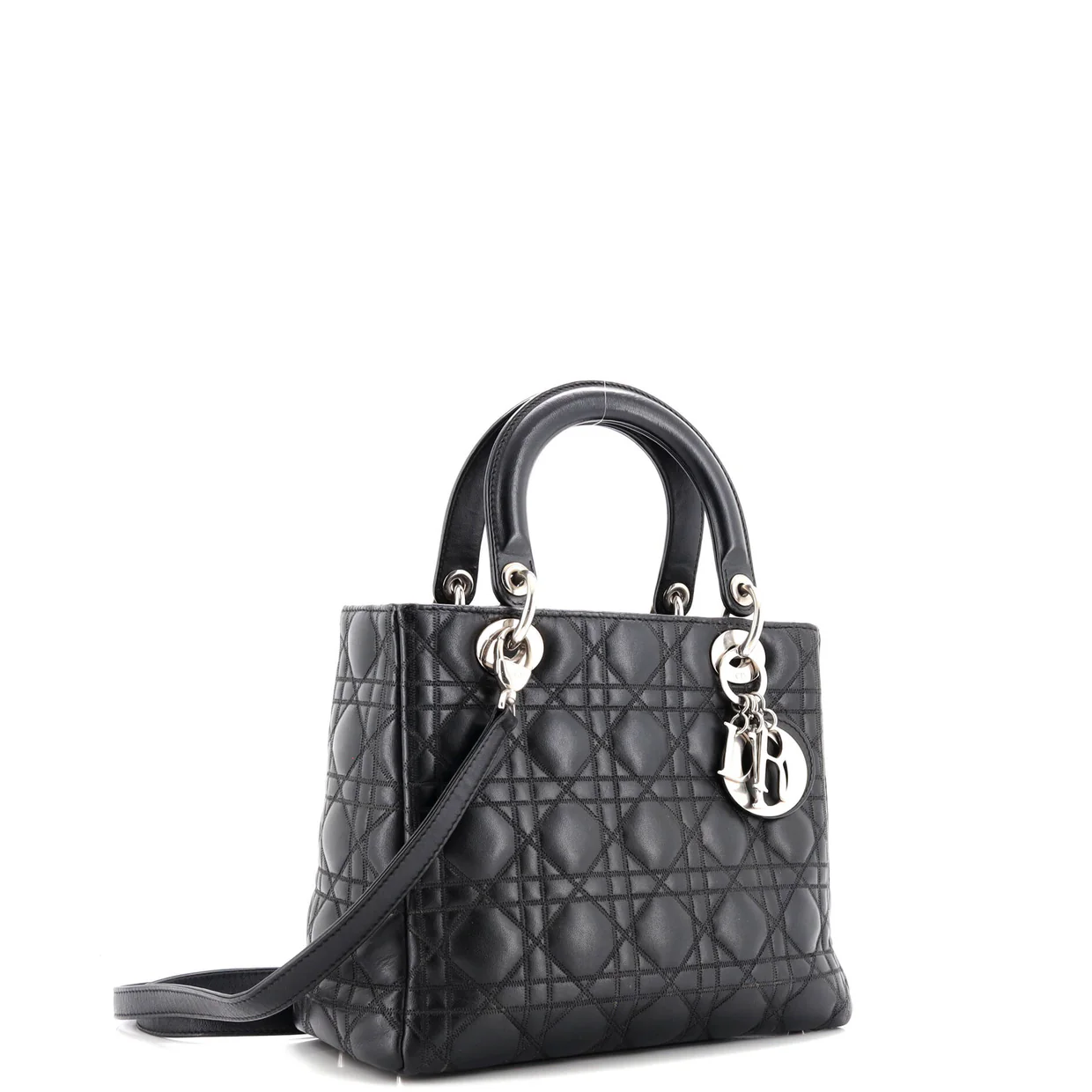 Lady Dior Bag Cannage Quilt Lambskin Medium - Deep Luxury