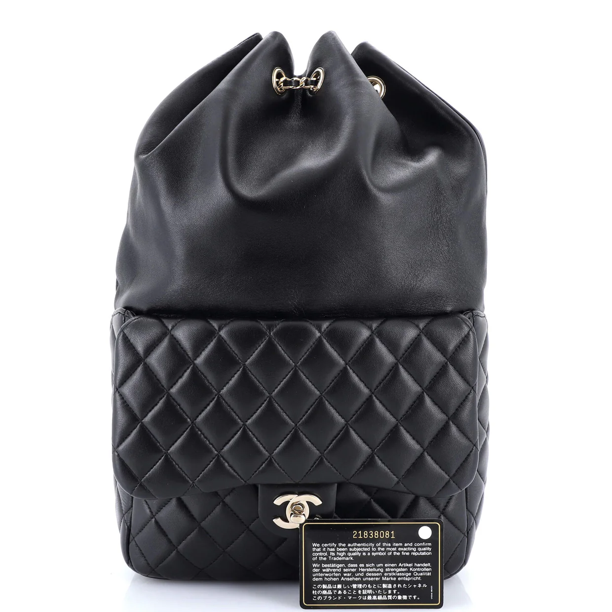 Backpack In Seoul Lambskin Large - Deep Luxury