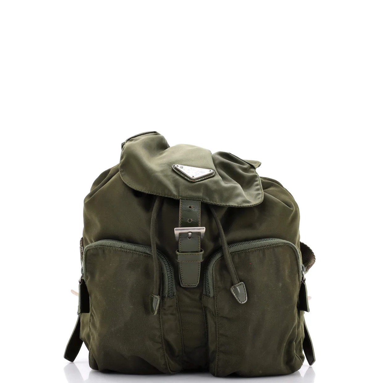 Double Front Pocket Backpack Tessuto Small - Deep Luxury