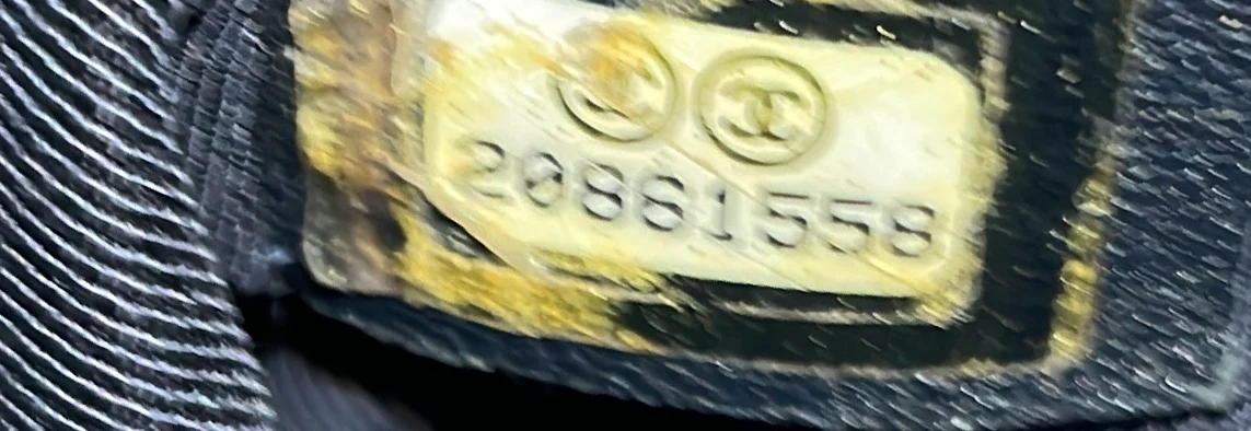 Boy Flap Bag Chevron Denim Small - Deep Luxury