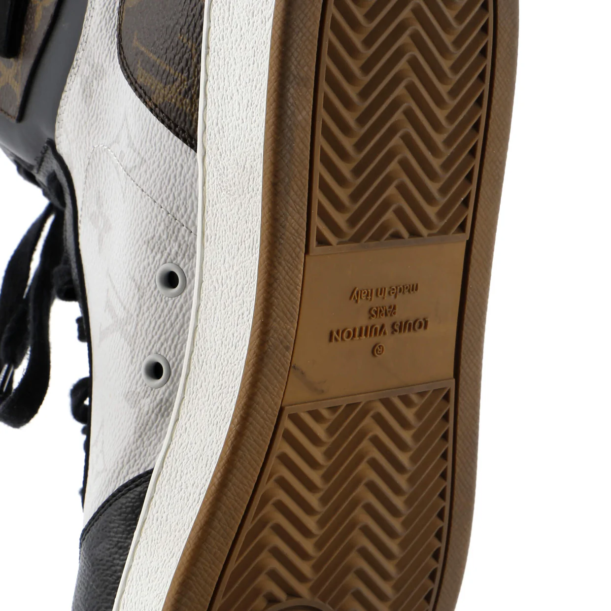 Men's Rivoli Sneaker Boots Monogram Canvas with Leather - Deep Luxury