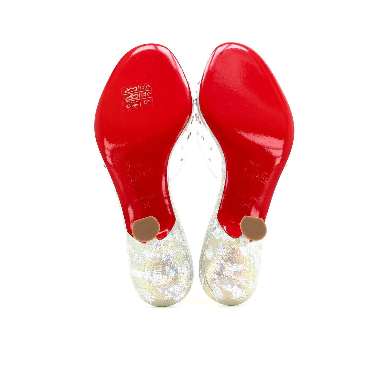 Women's Degramule Mule Sandals Embellished PVC and Leather 85 - Deep Luxury