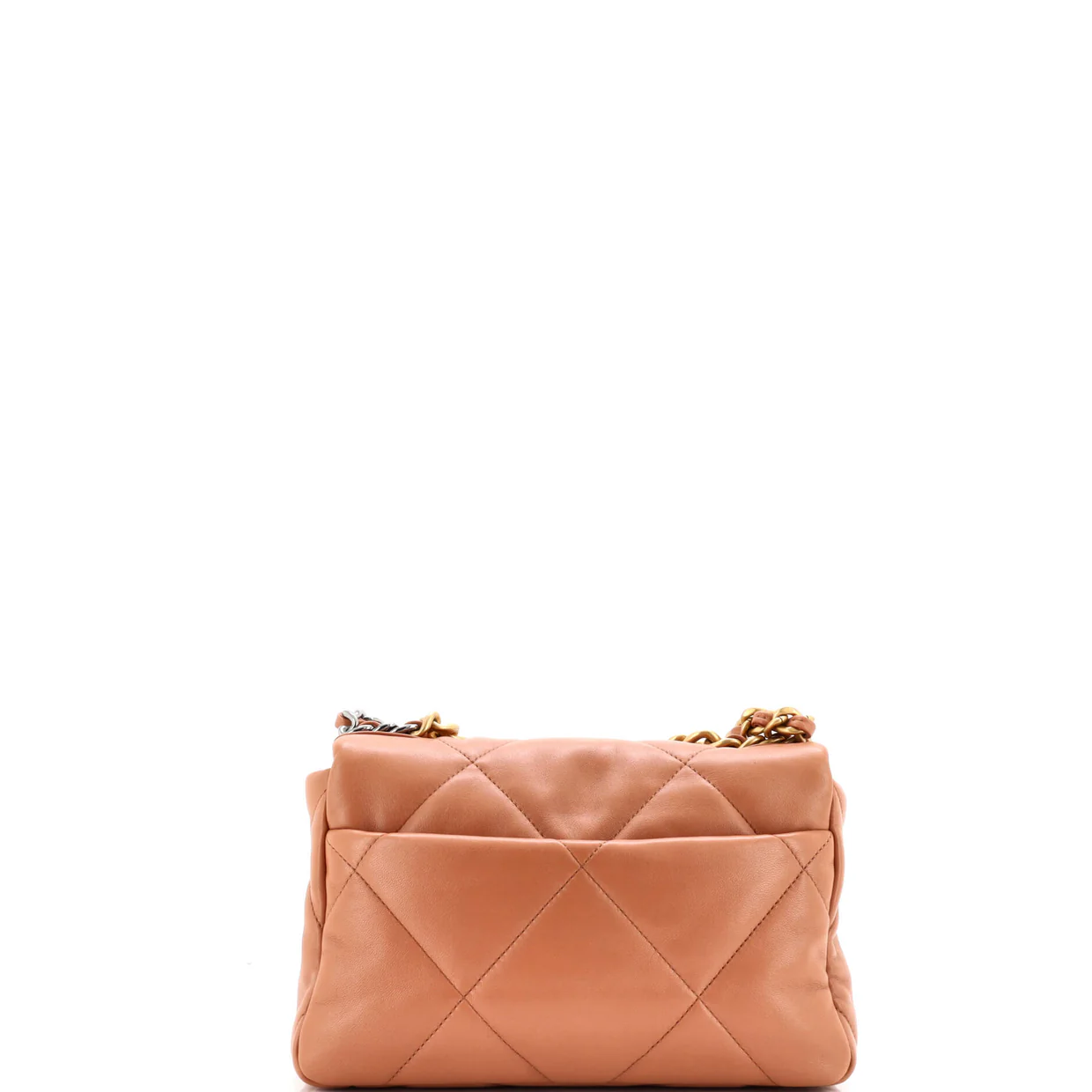 19 Flap Bag Quilted Leather Medium - Deep Luxury