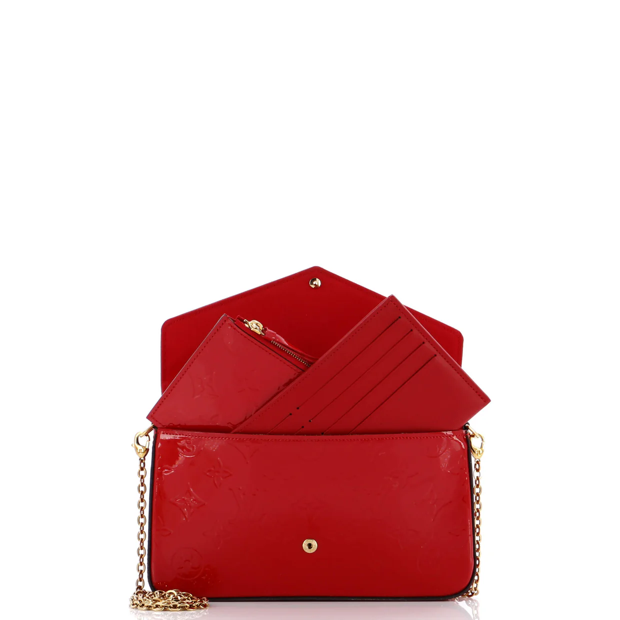 Felicie Pochette Monogram Vernis - Deep Luxury