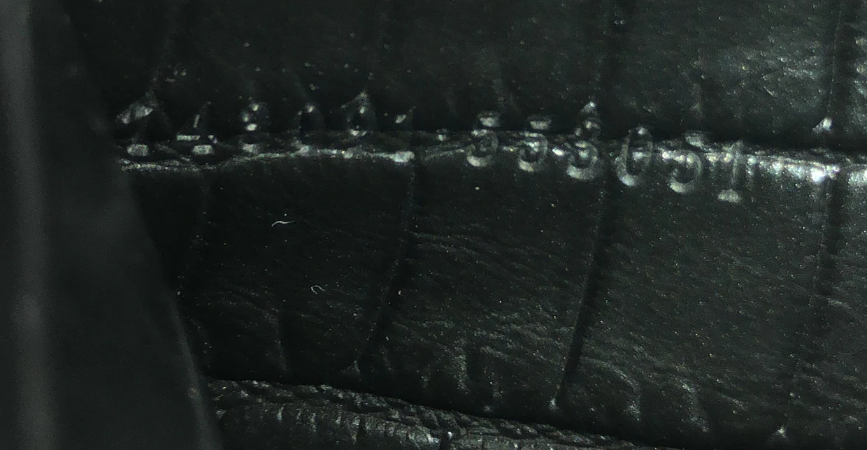 The Peak Chain Shoulder Bag Crocodile Embossed Leather Mini - Deep Luxury
