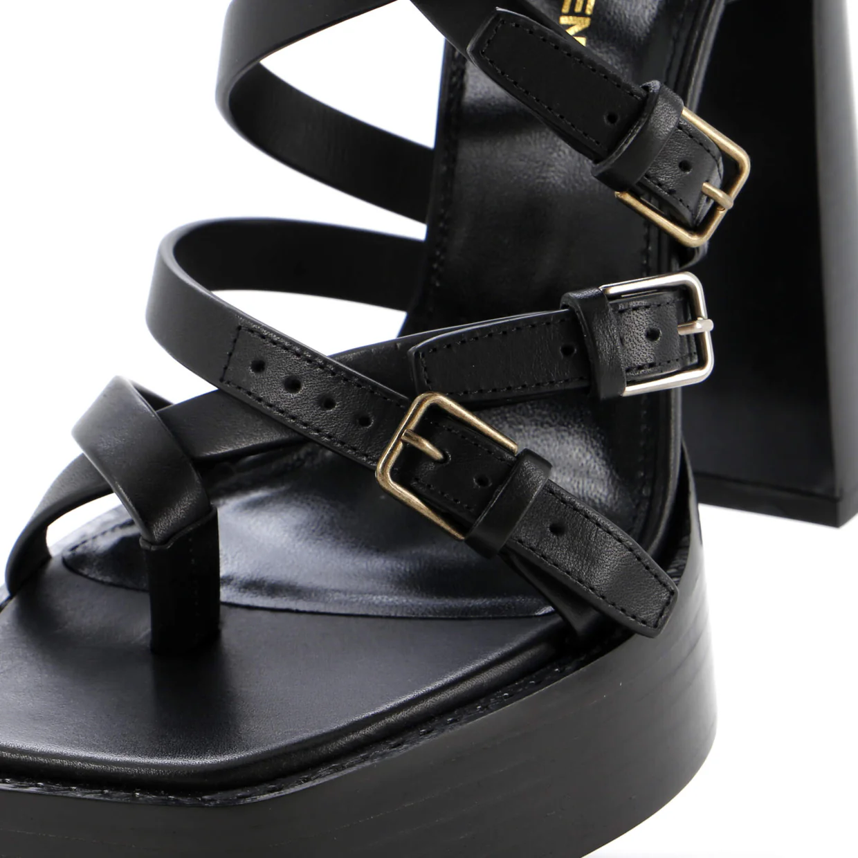 Women's Platz Platform Sandals Leather - Deep Luxury