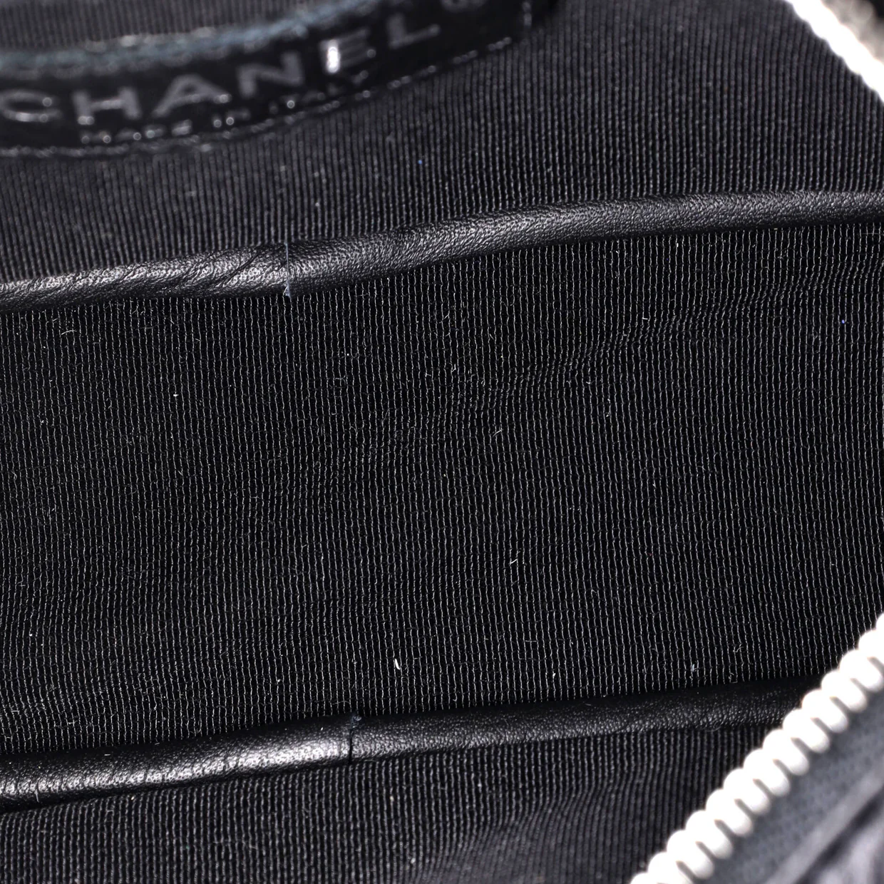 CC Tassel Camera Bag Diagonal Chevron Calfskin Mini - Deep Luxury