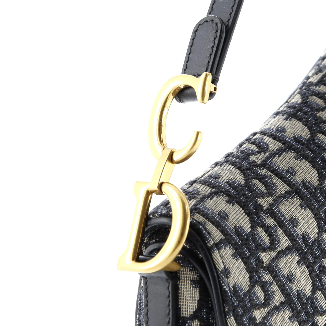 Saddle Handbag Oblique Canvas Mini - Deep Luxury