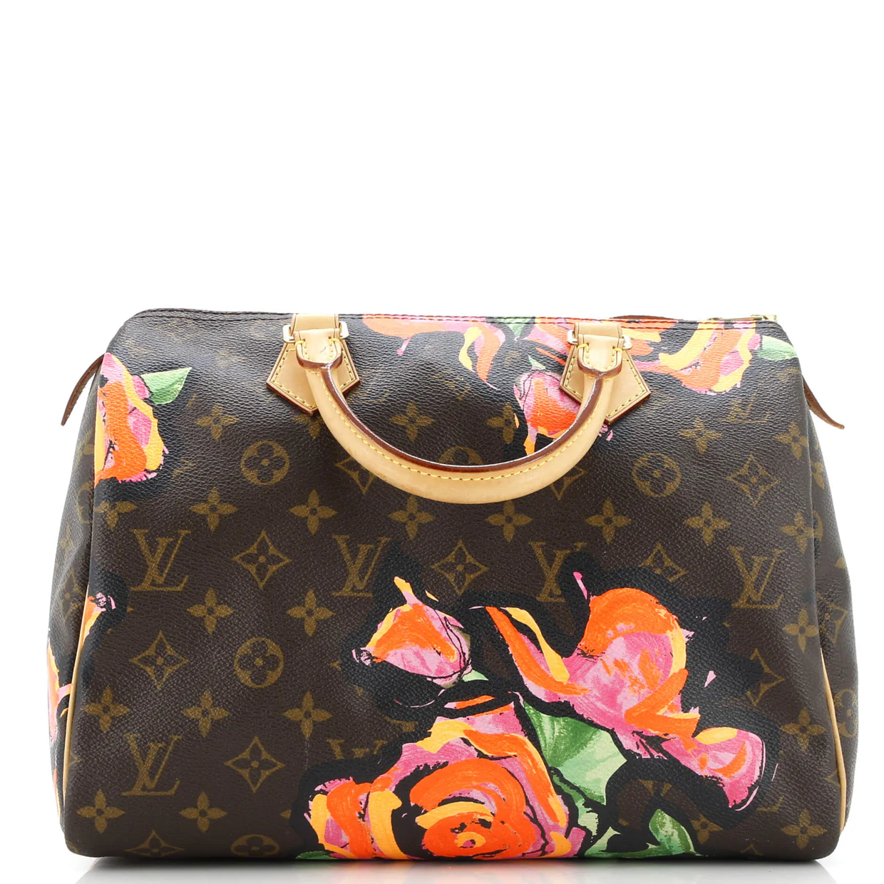 Speedy Handbag Limited Edition Monogram Roses 30 - Deep Luxury