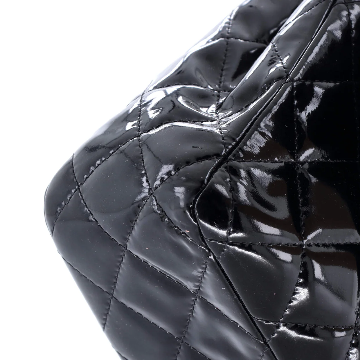 Classic Double Flap Bag Quilted Patent Medium - Deep Luxury