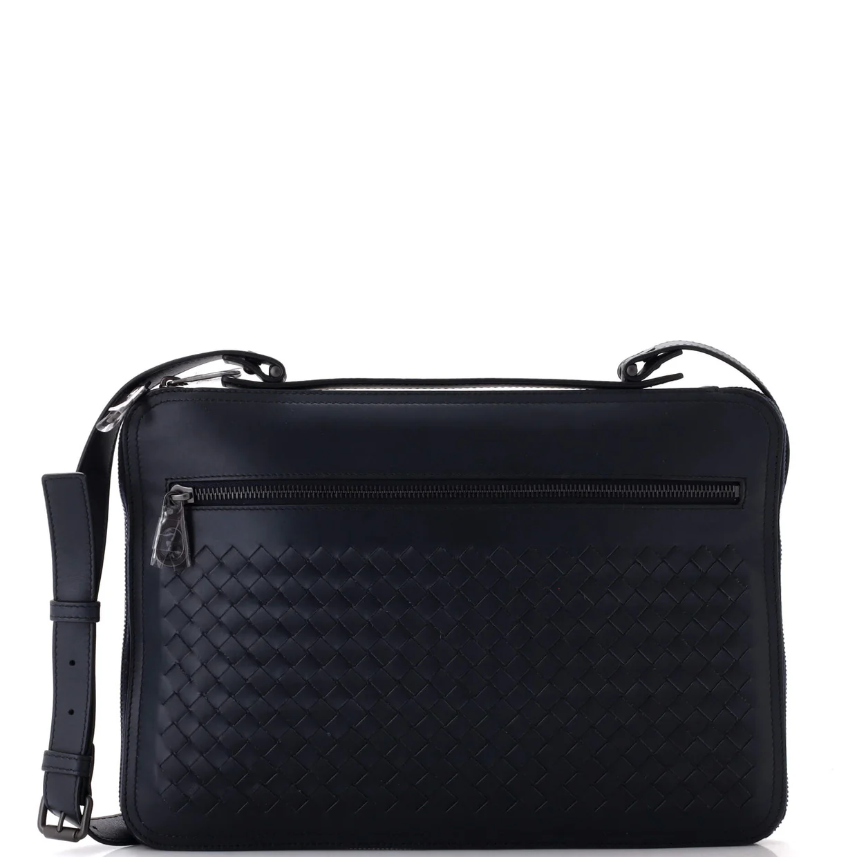 Slim Zip Around Briefcase Intrecciato Nappa - Deep Luxury