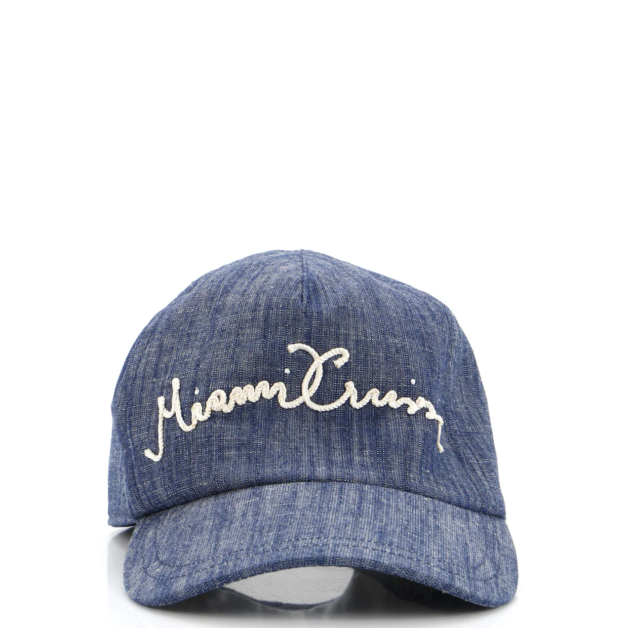 CC Basbeall Cap Embroidered Denim - Deep Luxury