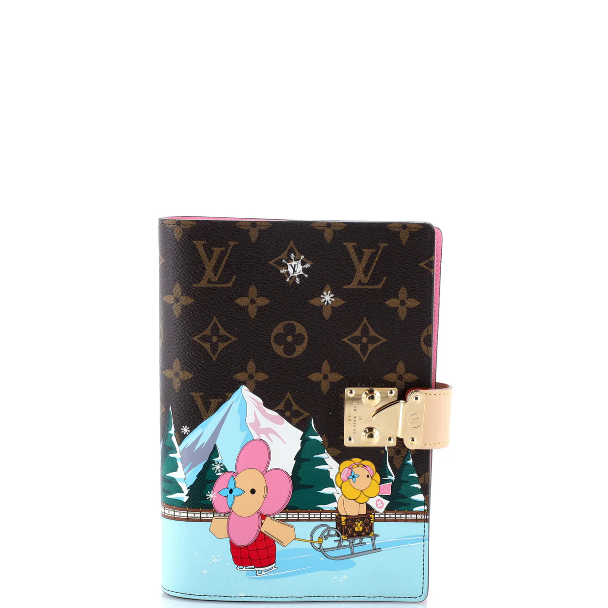 Paul Notebook Cover Limited Edition Vivienne Xmas Monogram Canvas MM - Deep Luxury