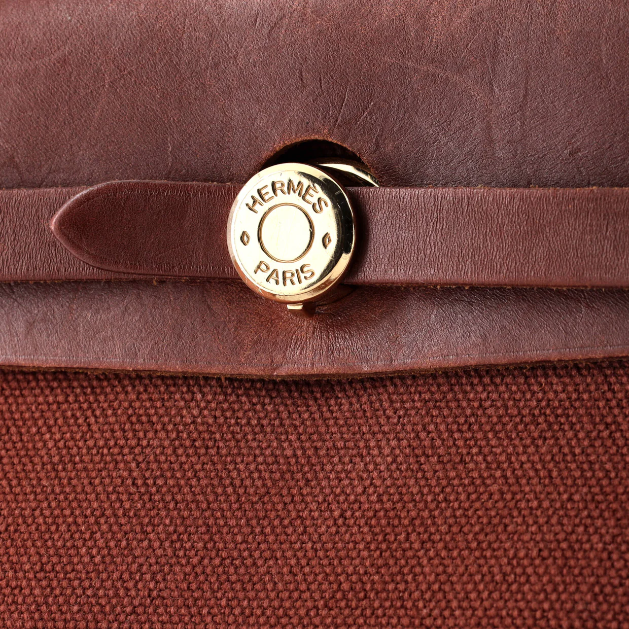 Herbag Toile and Leather PM - Deep Luxury