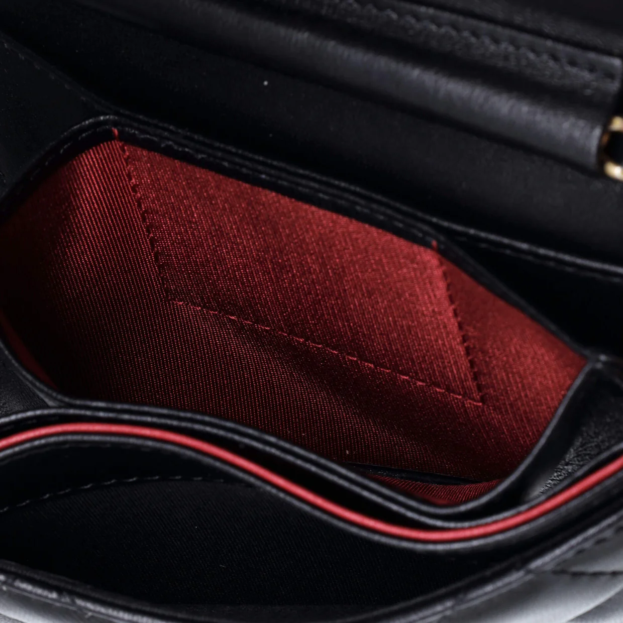 Pearl Crown Clutch with Chain Quilted Lambskin - Deep Luxury