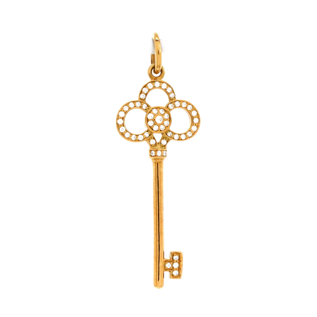 Crown Key Pendant Pendant u0026 Charms 18K Yellow Gold and Diamonds - Deep Luxury