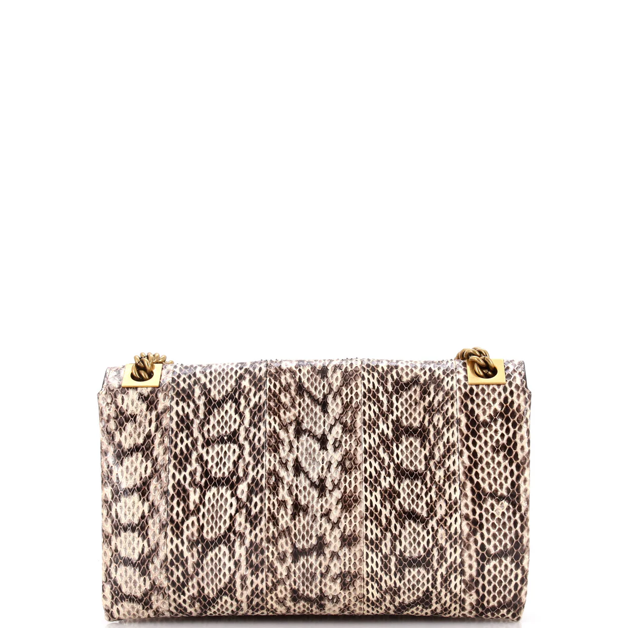 Osiride Shoulder Bag Embellished Snakeskin Medium - Deep Luxury