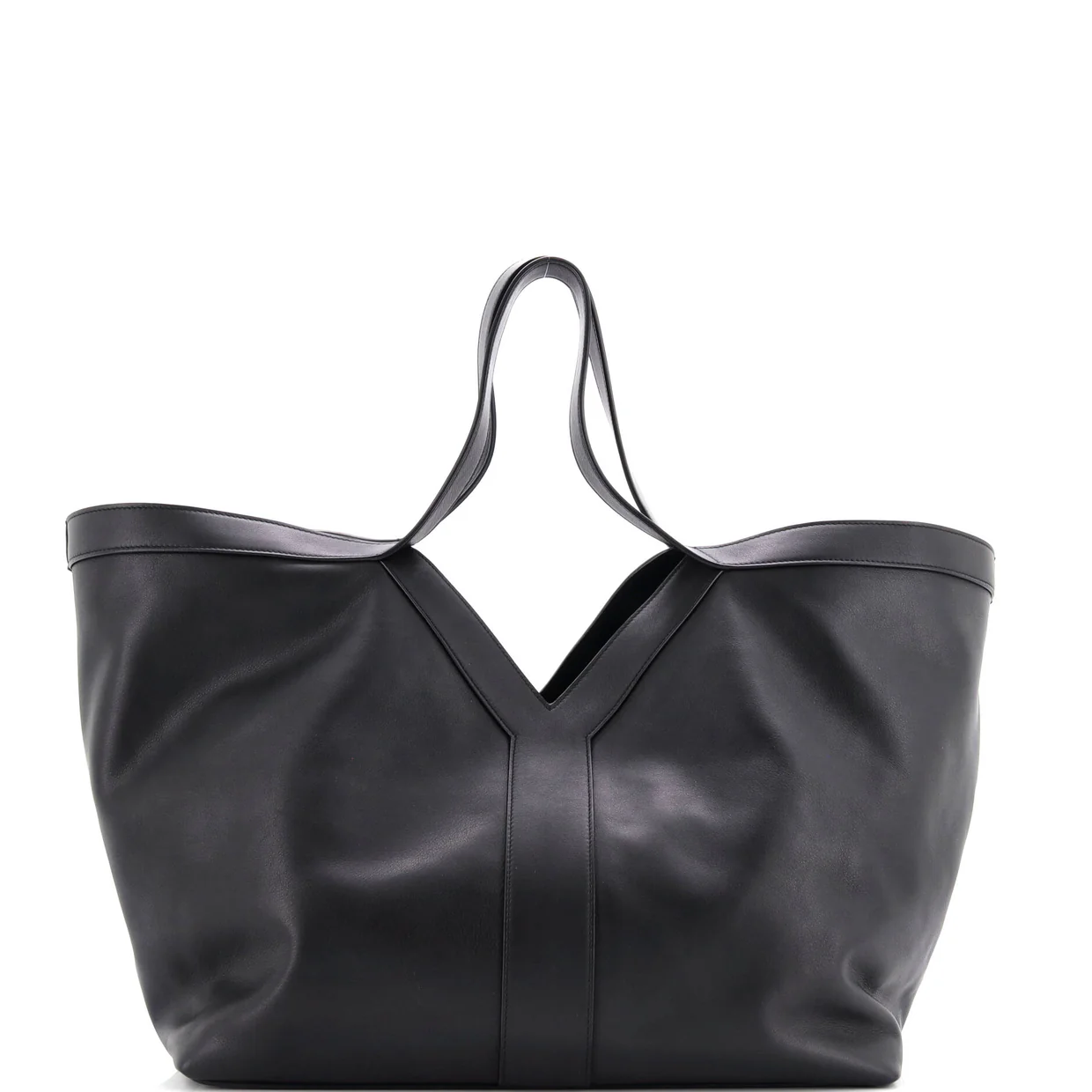 Y Shopper Tote Leather - Deep Luxury
