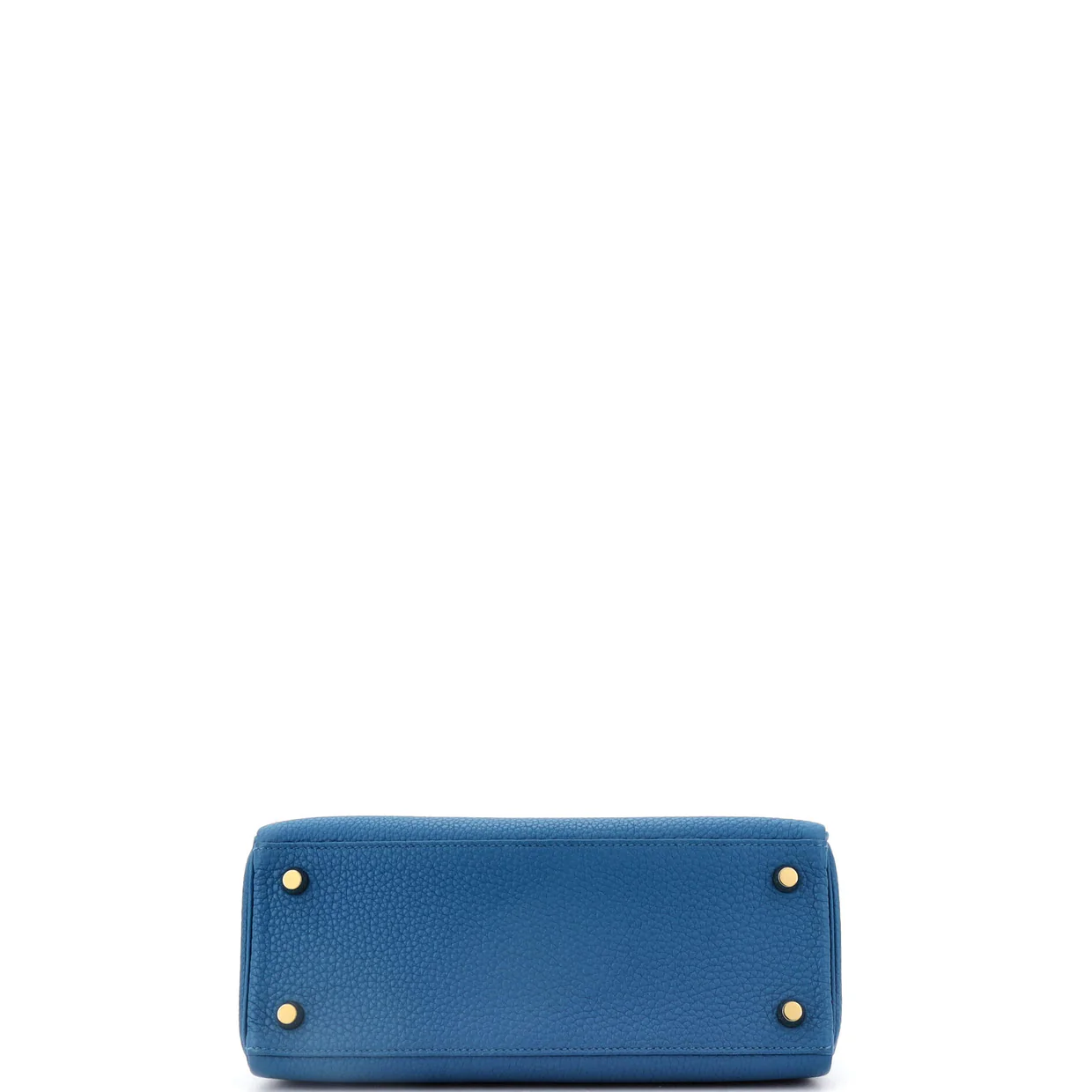 Kelly Handbag Bleu France Togo with Gold Hardware 25 - Deep Luxury