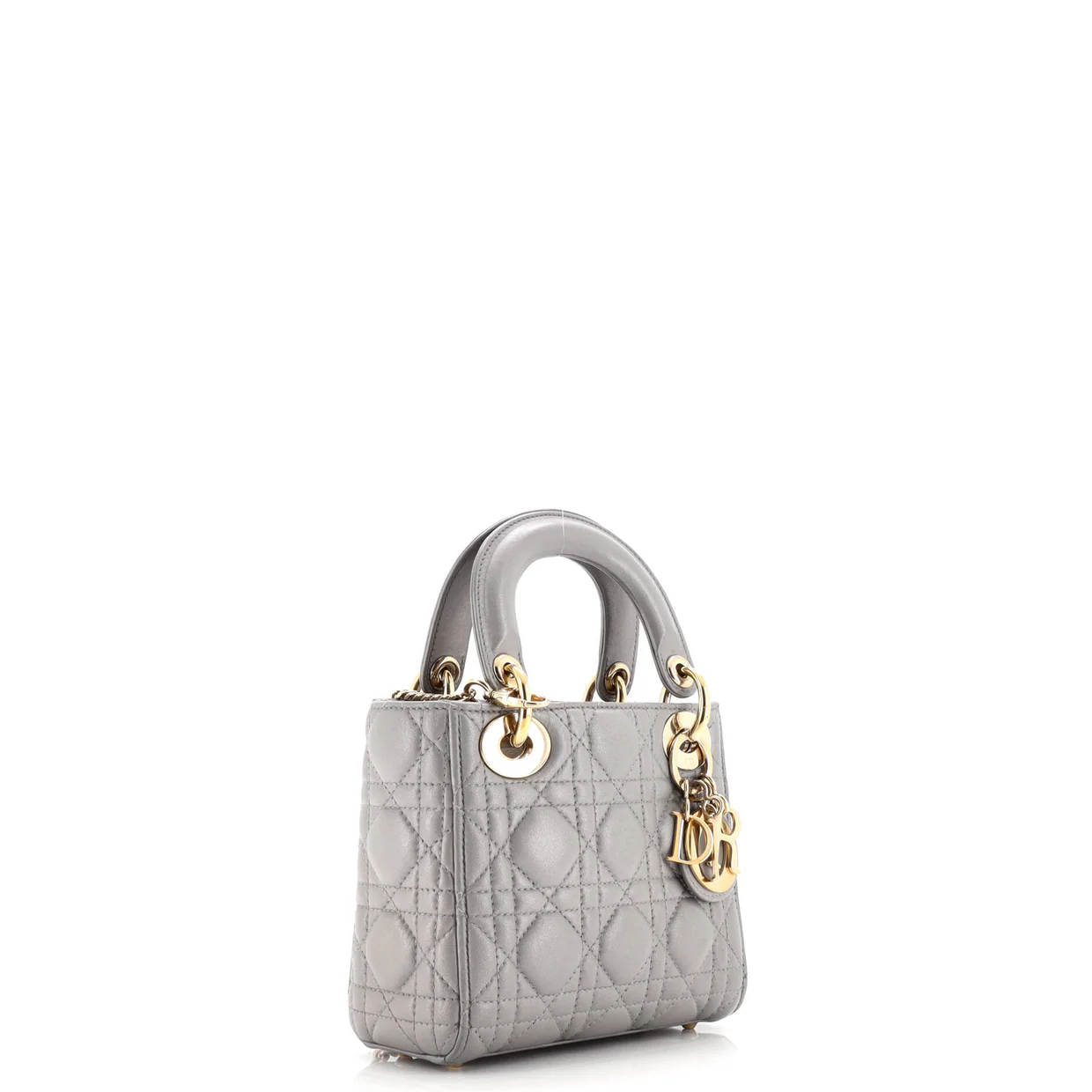 Lady Dior Chain Bag Cannage Quilt Lambskin Mini - Deep Luxury