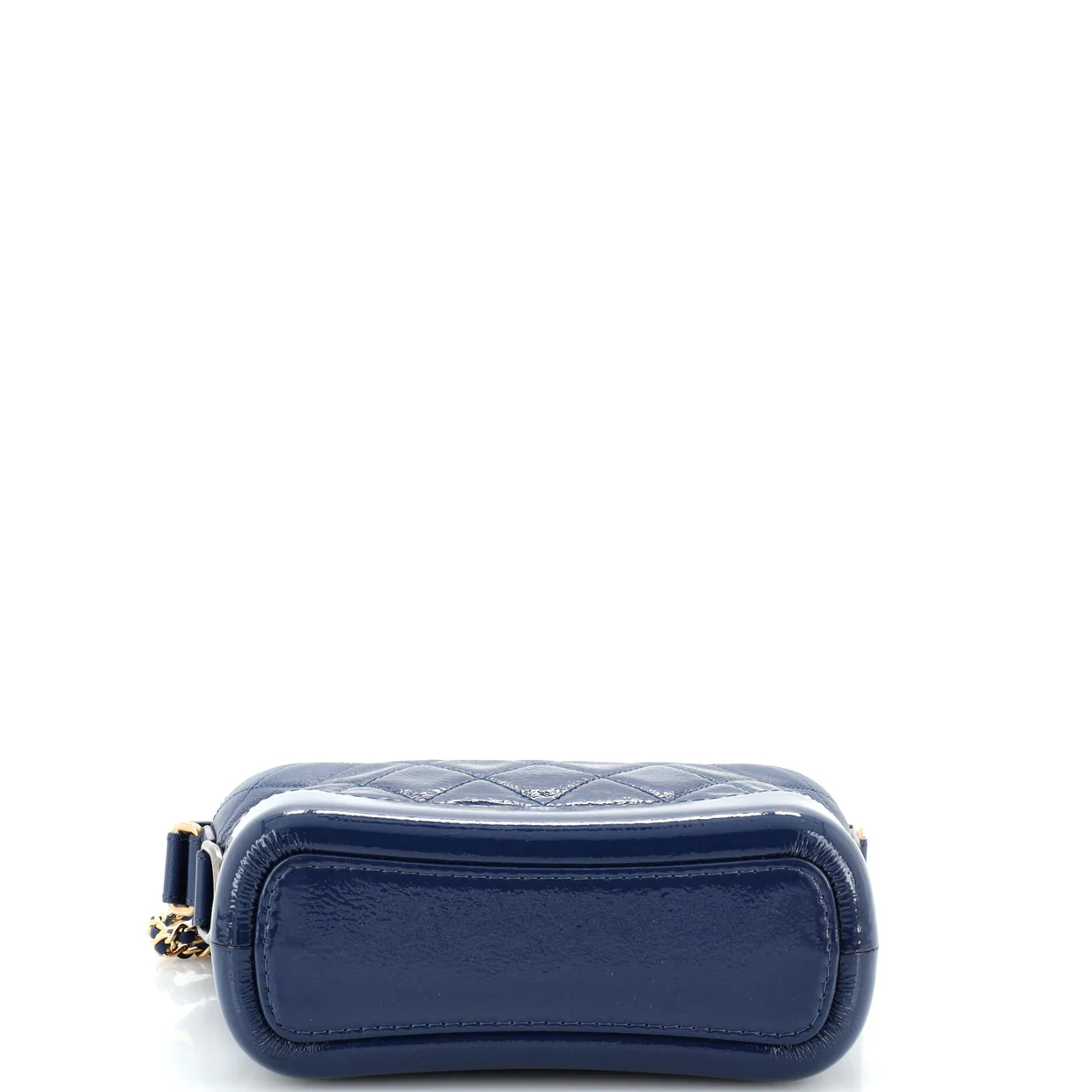 Gabrielle Hobo Quilted Goatskin and Patent Small - Deep Luxury