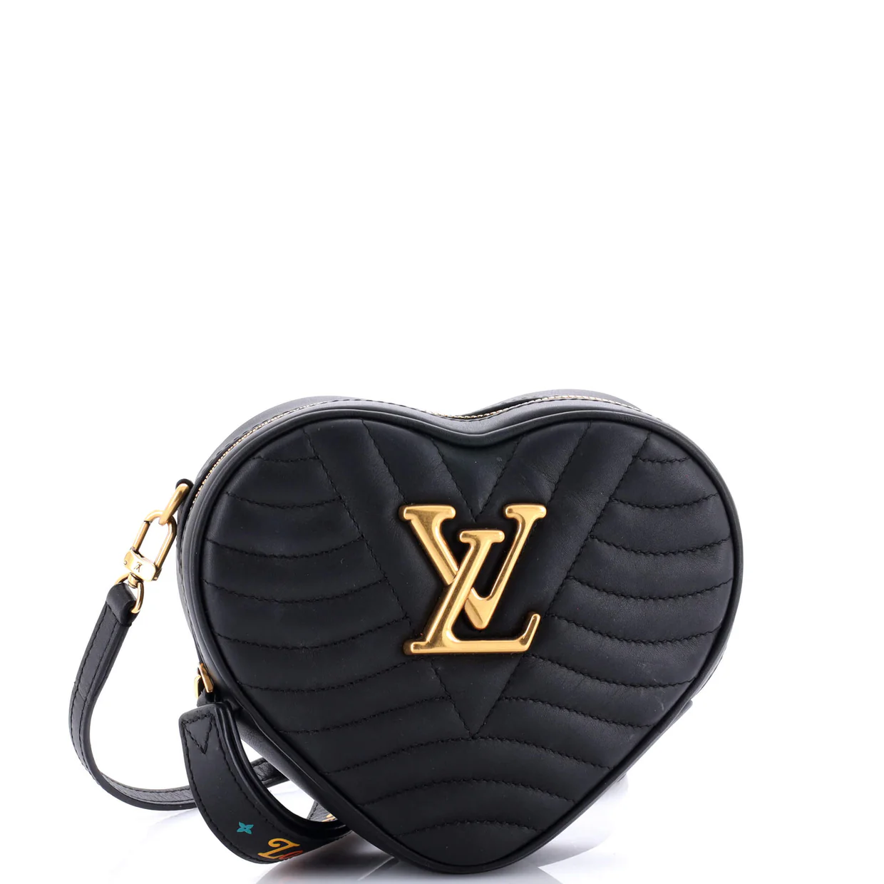New Wave Heart Crossbody Bag Quilted Leather - Deep Luxury