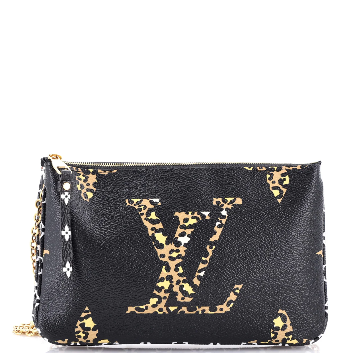Double Zip Pochette Limited Edition Jungle Monogram Giant - Deep Luxury