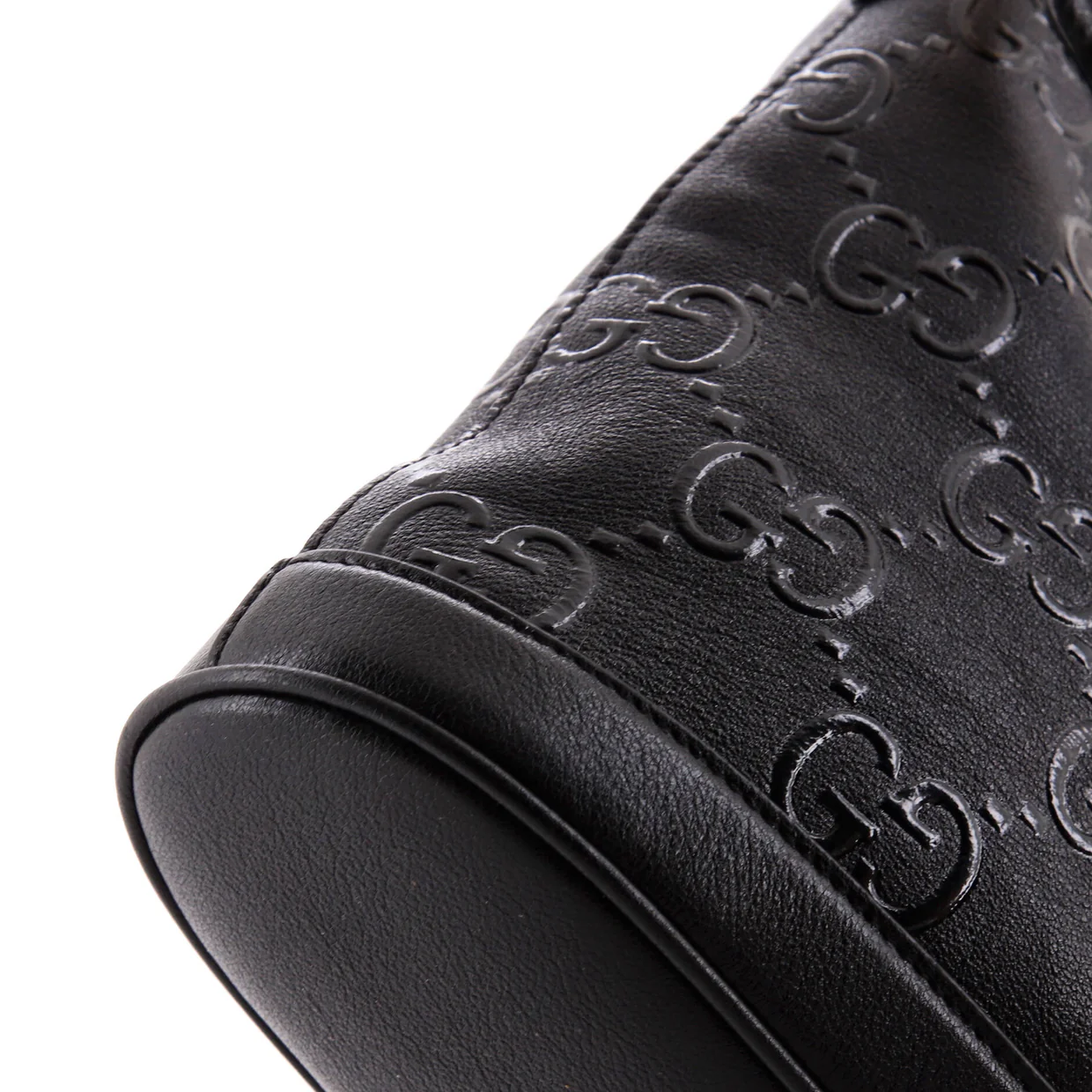 GG Padlock Shoulder Bag GG Embossed Leather Small - Deep Luxury